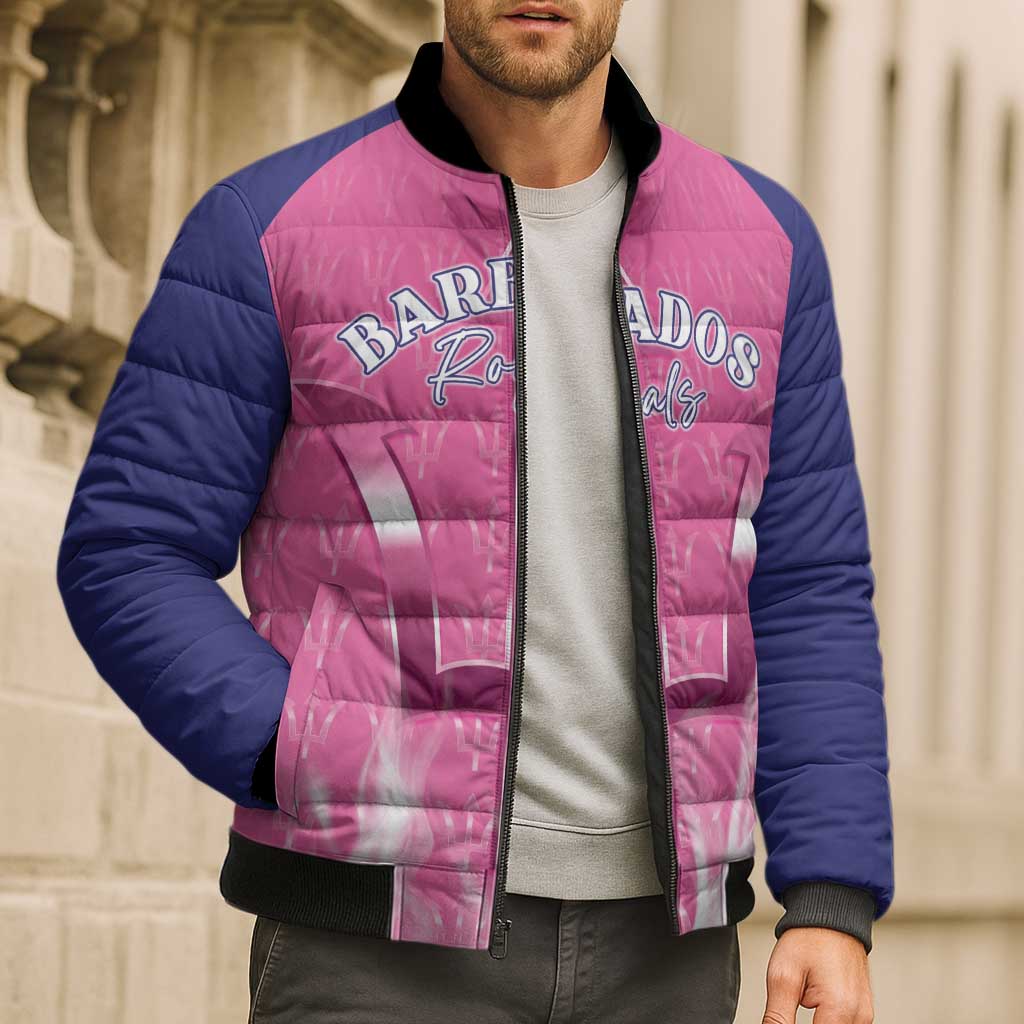 Custom Barbados Royals Cricket Bomber Puffer Jacket Go Legends - Wonder Print Shop