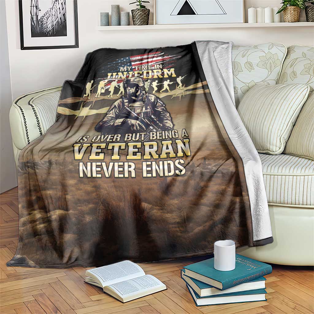 United States Veterans Day Blanket Thank You Veterans Proud US Flag