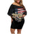 United States Veterans Day Family Matching Off Shoulder Short Dress and Hawaiian Shirt Thank You Veterans Proud US Flag LT05 - Wonder Print Shop