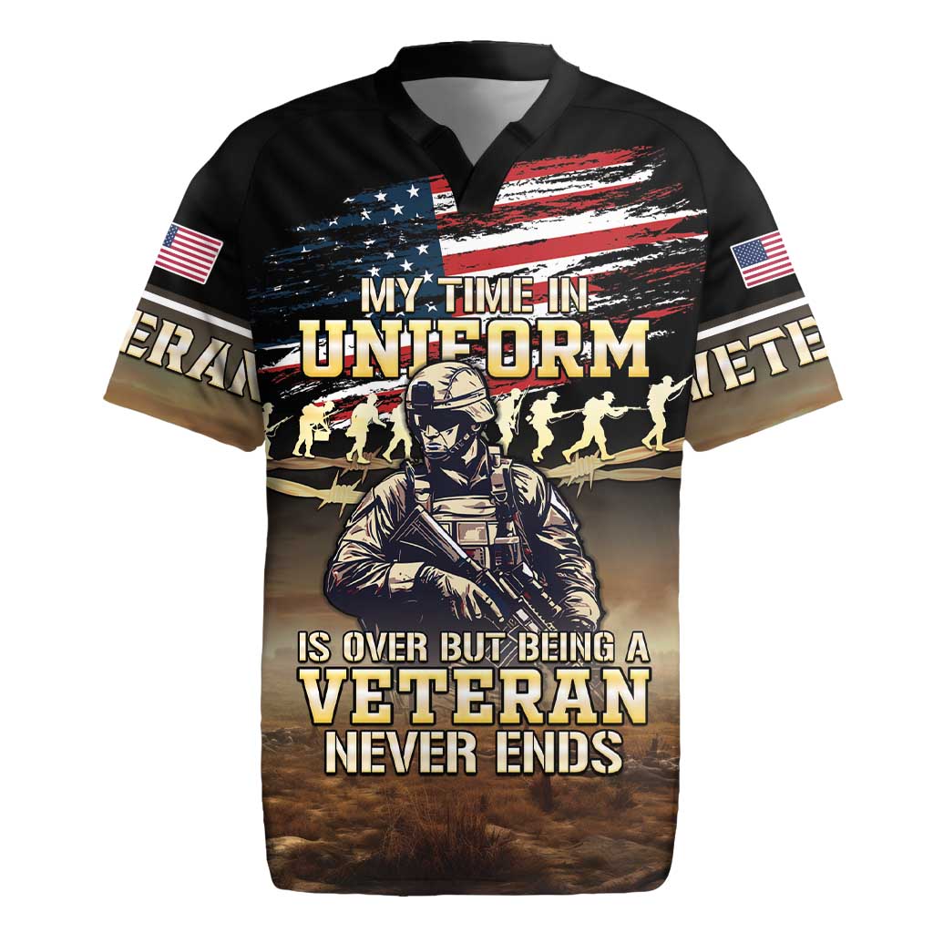 United States Veterans Day Rugby Jersey Thank You Veterans Proud US Flag