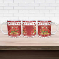 Merry Christmas Canada Ceramic Mug Festive Maple Leaf Xmas - Wonder Print Shop