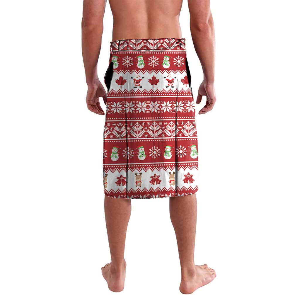 Merry Christmas Canada Lavalava Festive Maple Leaf Xmas - Wonder Print Shop