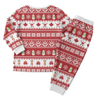 Merry Christmas Canada Christmas Pajama Set Festive Maple Leaf Xmas - Wonder Print Shop