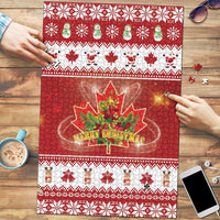 Merry Christmas Canada Puzzle Festive Maple Leaf Xmas - Wonder Print Shop