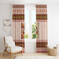 Howdy Christmas Window Curtain Cowboy Santa Western Xmas - Wonder Print Shop