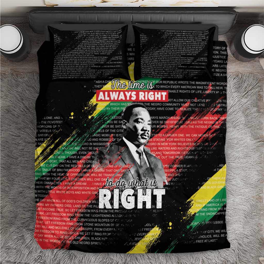 MLK Honoring The Legacy Bedding Set Black Version