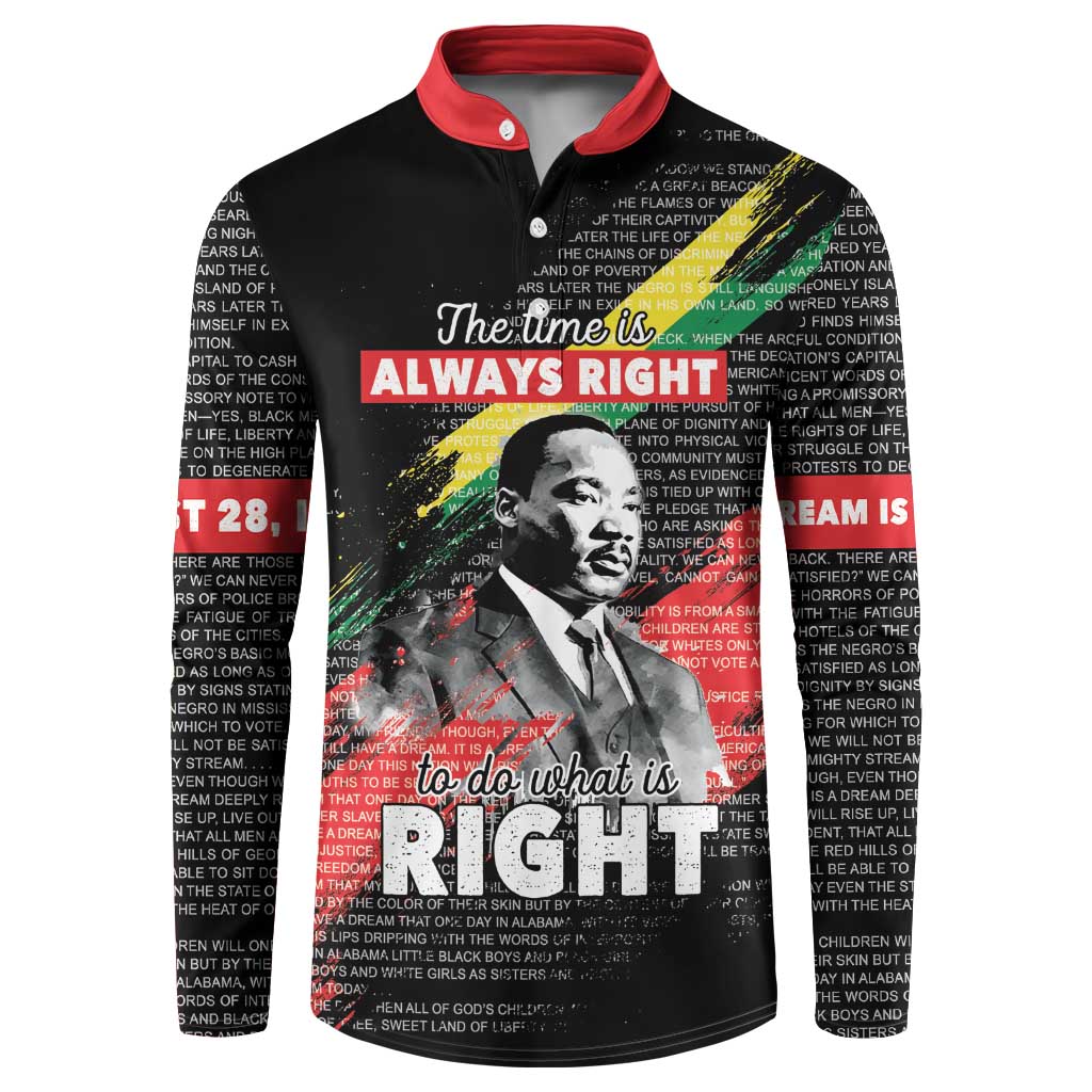 MLK Honoring The Legacy Button Sweatshirt Black Version LT05 - Wonder Print Shop