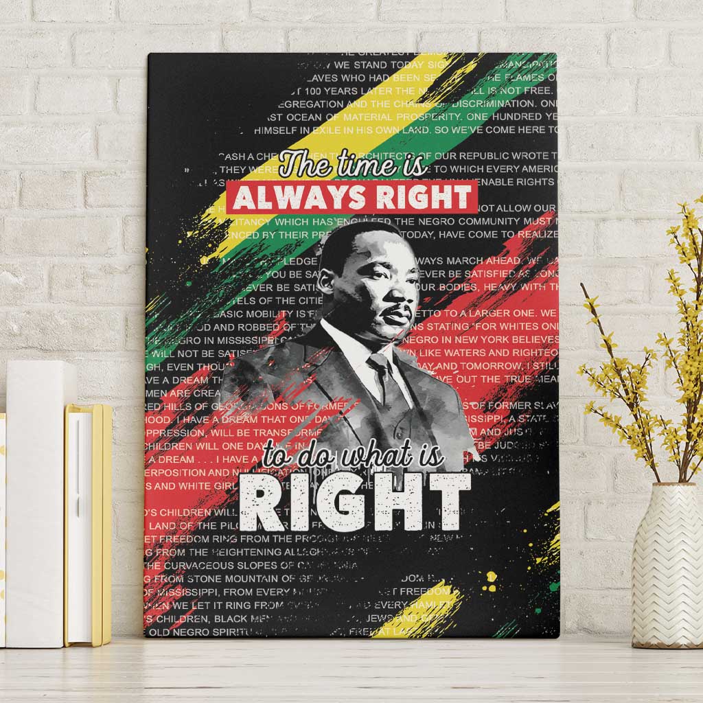 MLK Honoring The Legacy Canvas Wall Art Black Version LT05 - Wonder Print Shop