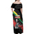 MLK Honoring The Legacy Family Matching Off Shoulder Maxi Dress and Hawaiian Shirt Black Version LT05 - Wonder Print Shop