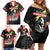 MLK Honoring The Legacy Family Matching Off Shoulder Short Dress and Hawaiian Shirt Black Version LT05 - Wonder Print Shop