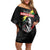 MLK Honoring The Legacy Family Matching Off Shoulder Short Dress and Hawaiian Shirt Black Version LT05 - Wonder Print Shop