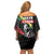 MLK Honoring The Legacy Family Matching Off Shoulder Short Dress and Hawaiian Shirt Black Version LT05 - Wonder Print Shop