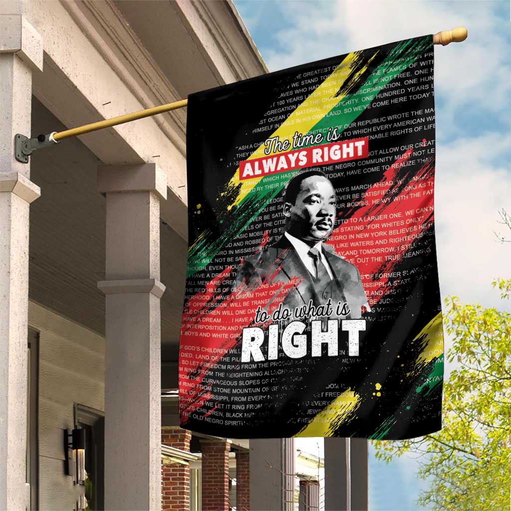 MLK Honoring The Legacy Garden Flag Black Version LT05 - Wonder Print Shop