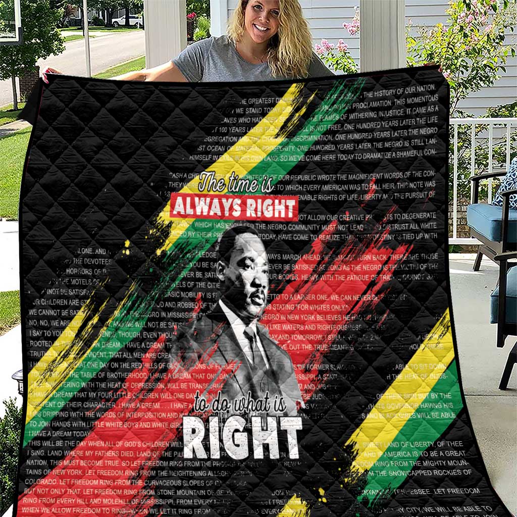 MLK Honoring The Legacy Quilt Black Version LT05 - Wonder Print Shop