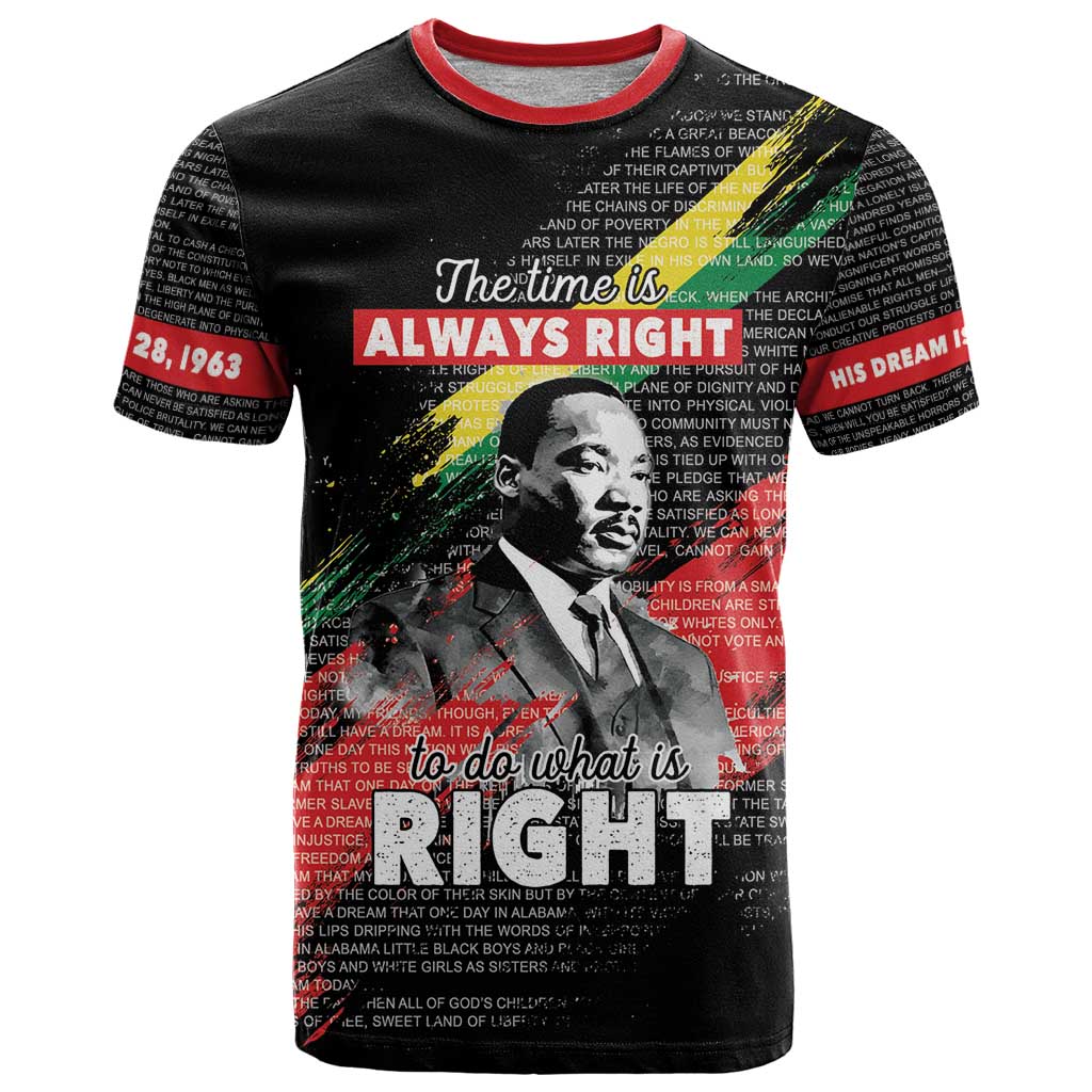 MLK Honoring The Legacy T Shirt Black Version LT05 - Wonder Print Shop