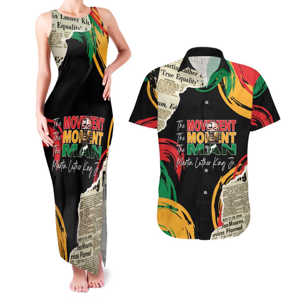 Remembering The Legacy Of MLK Couples Matching Tank Maxi Dress and Hawaiian Shirt LT05 - Wonder Print Shop