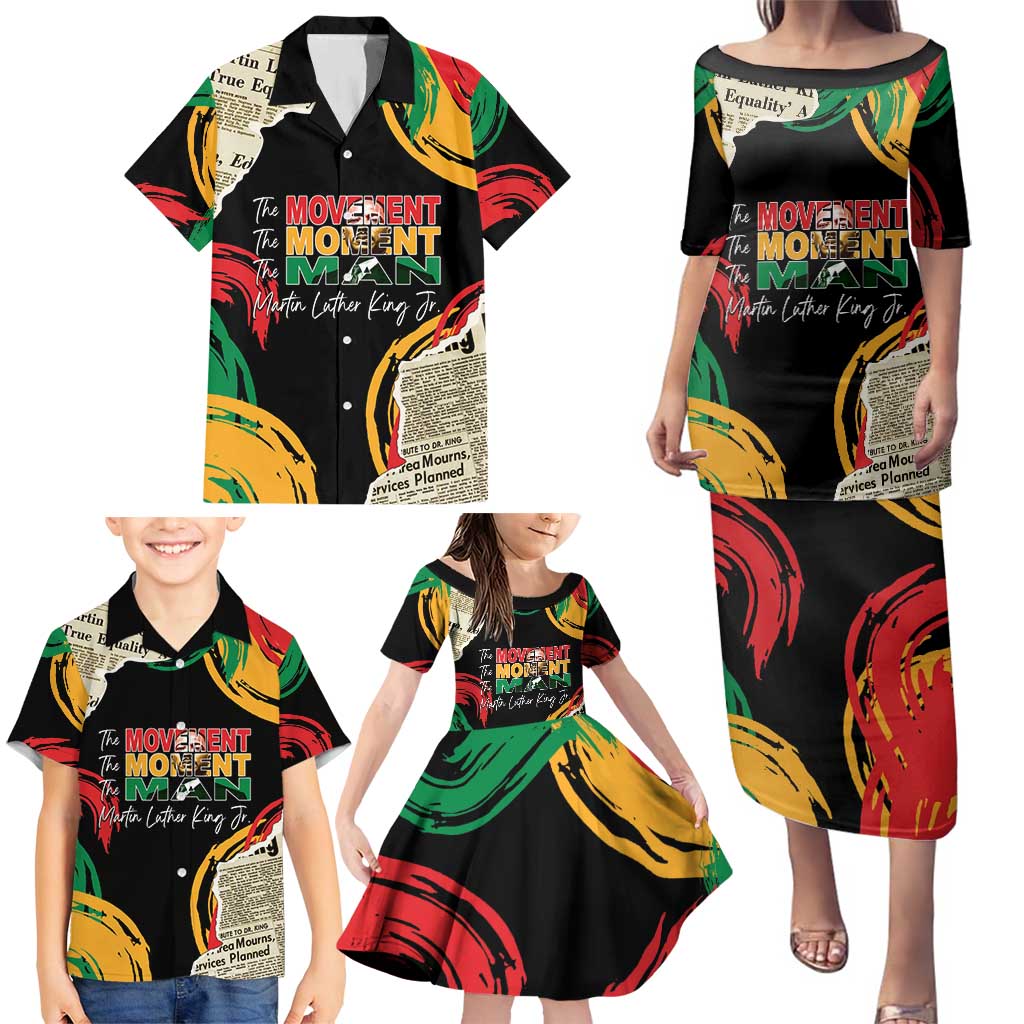 Remembering The Legacy Of MLK Family Matching Puletasi and Hawaiian Shirt LT05 - Wonder Print Shop