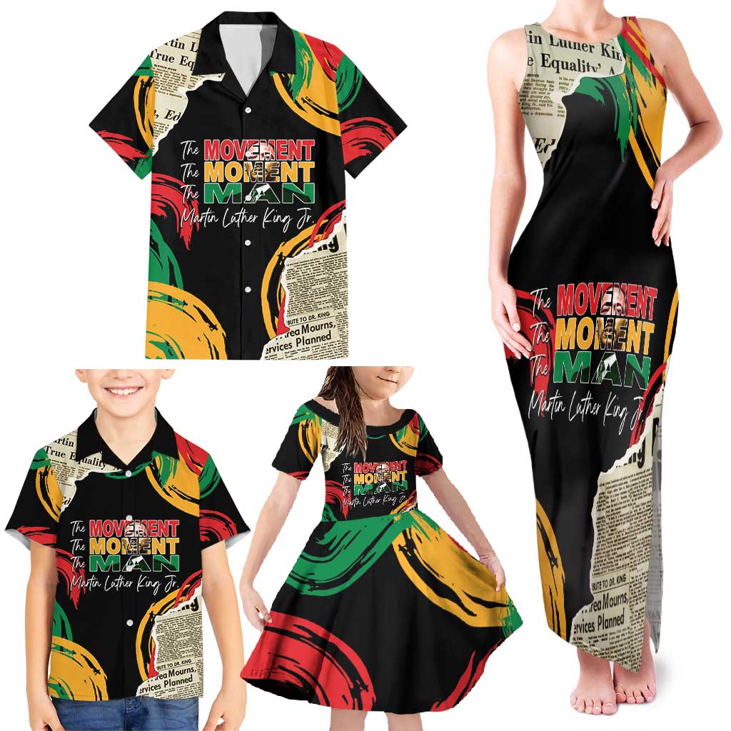 Remembering The Legacy Of MLK Family Matching Tank Maxi Dress and Hawaiian Shirt LT05 - Wonder Print Shop