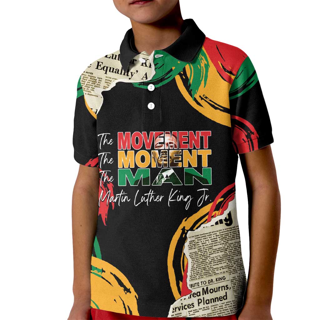 Remembering The Legacy Of MLK Kid Polo Shirt LT05 - Wonder Print Shop