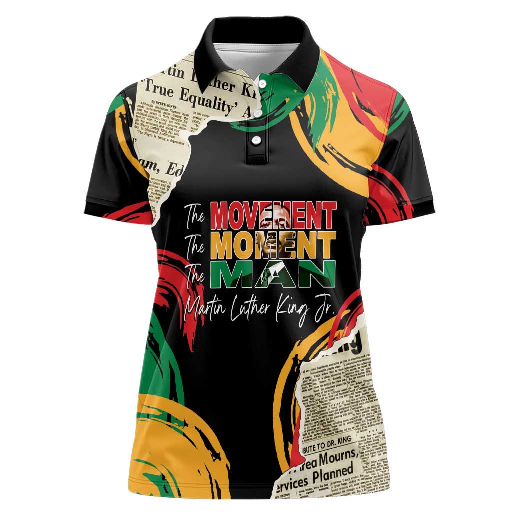 Remembering The Legacy Of MLK Women Polo Shirt LT05 - Wonder Print Shop