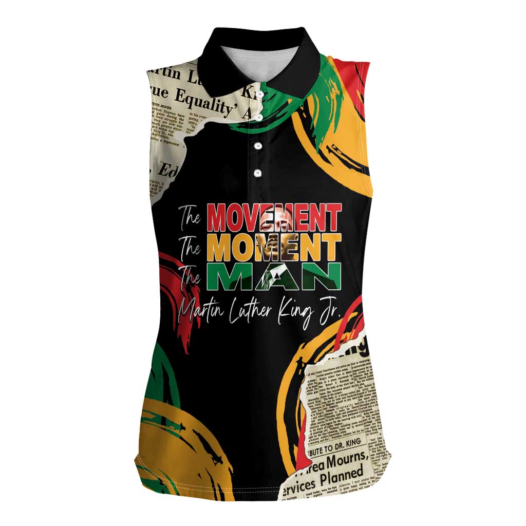 Remembering The Legacy Of MLK Women Sleeveless Polo Shirt LT05 - Wonder Print Shop