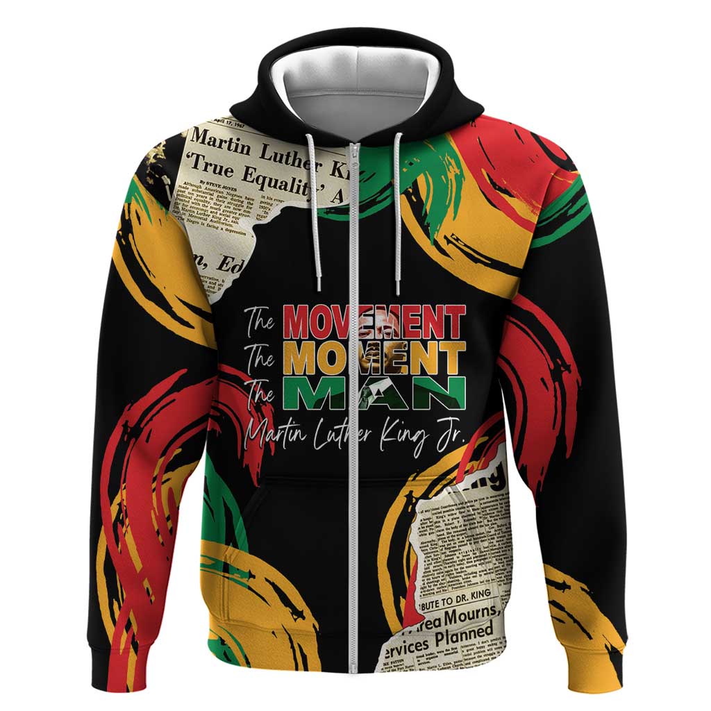 Remembering The Legacy Of MLK Zip Hoodie LT05 - Wonder Print Shop