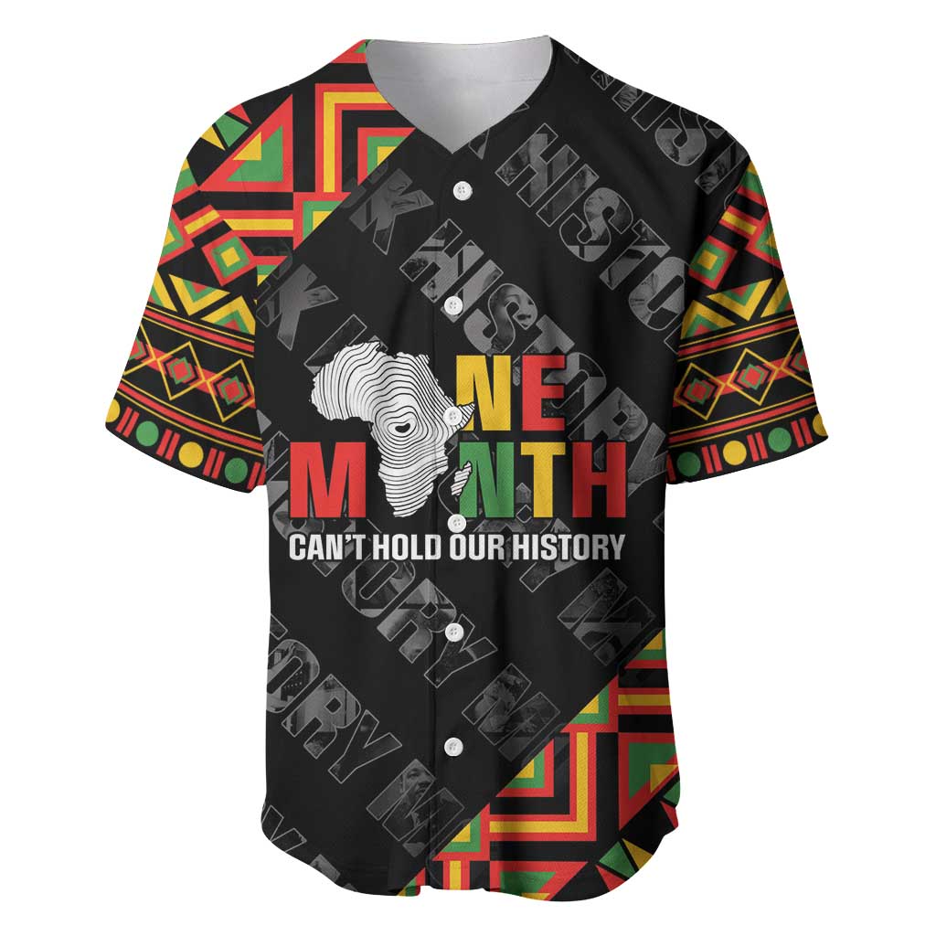 Black History Month Baseball Jersey One Month Can't Hold Our History