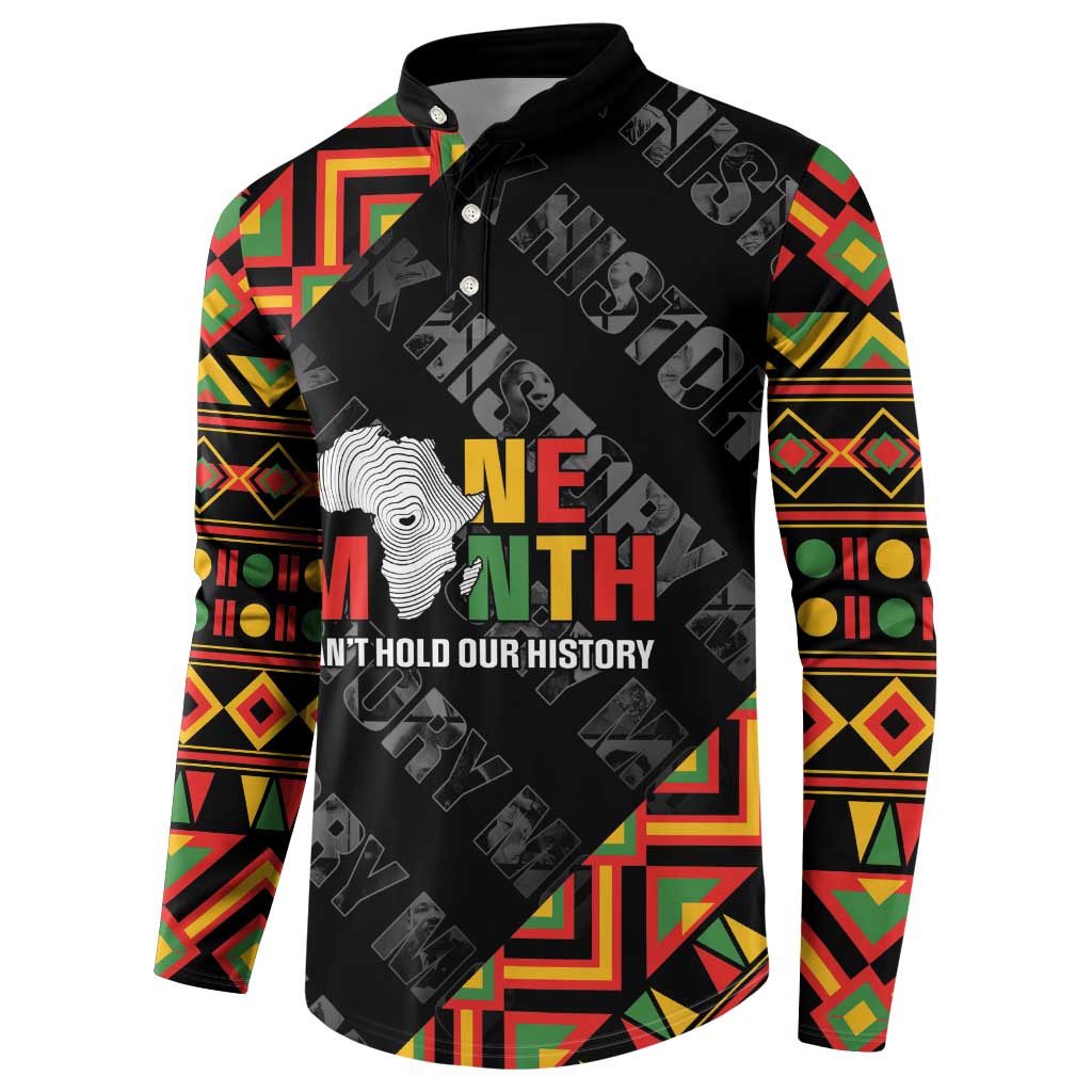 Black History Month Button Sweatshirt One Month Can't Hold Our History