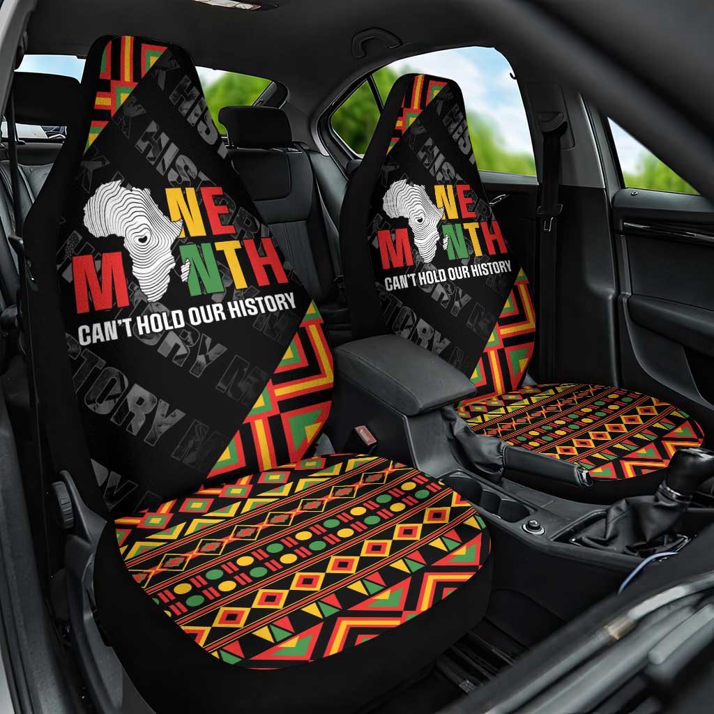 Black History Month Car Seat Cover One Month Can't Hold Our History