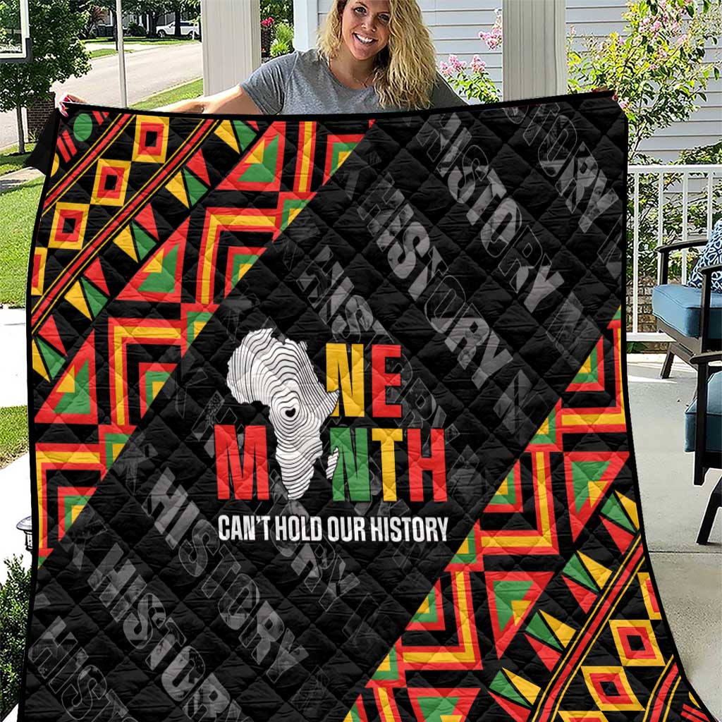 Black History Month Quilt One Month Can't Hold Our History