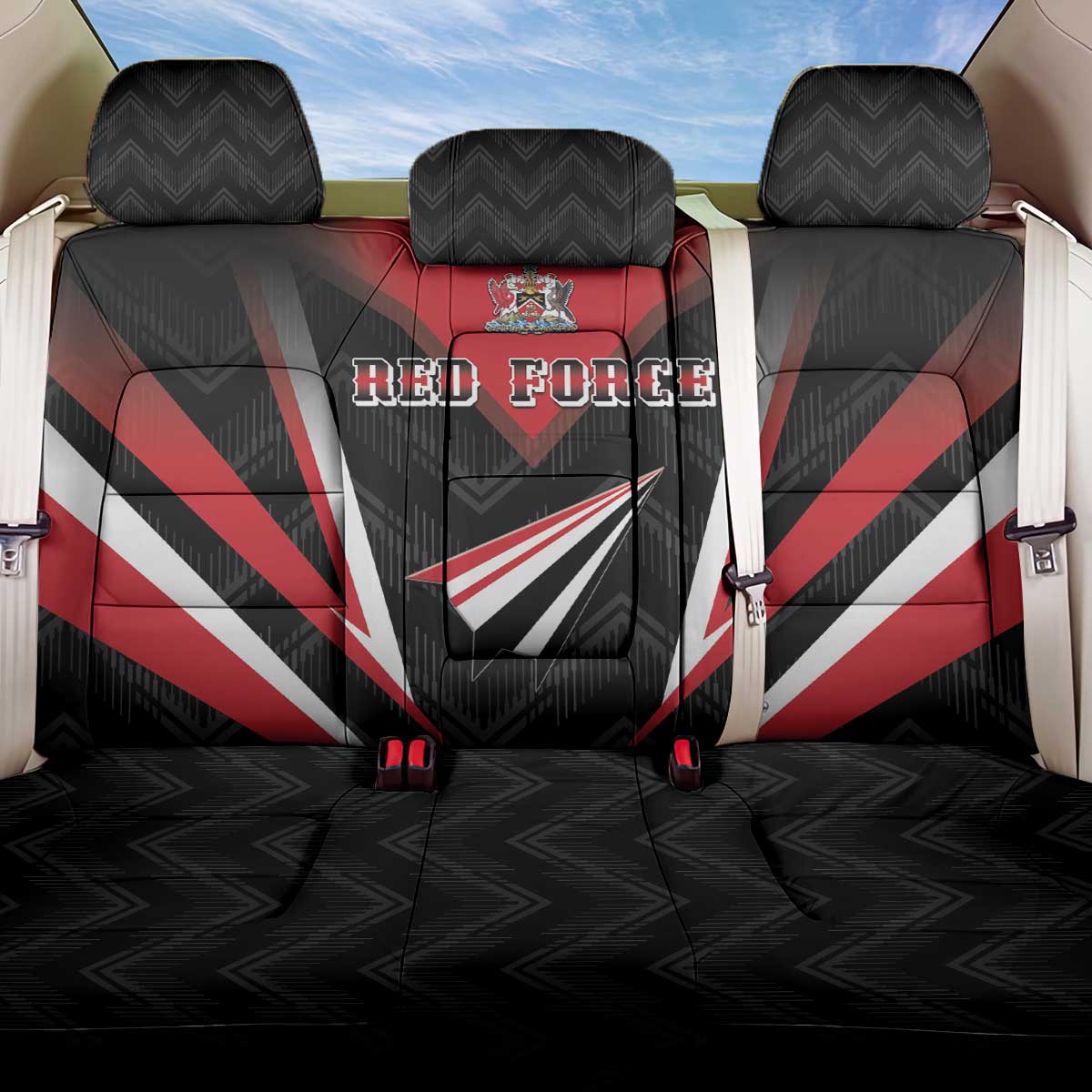 Trinidad And Tobago Cricket Back Car Seat Cover Go Red Force