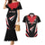 Custom Trinidad And Tobago Cricket Couples Matching Mermaid Dress and Hawaiian Shirt Go Red Force