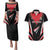 Custom Trinidad And Tobago Cricket Couples Matching Puletasi and Hawaiian Shirt Go Red Force