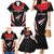 Custom Trinidad And Tobago Cricket Family Matching Mermaid Dress and Hawaiian Shirt Go Red Force