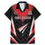 Custom Trinidad And Tobago Cricket Family Matching Mermaid Dress and Hawaiian Shirt Go Red Force