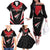 Custom Trinidad And Tobago Cricket Family Matching Off The Shoulder Long Sleeve Dress and Hawaiian Shirt Go Red Force