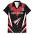 Custom Trinidad And Tobago Cricket Family Matching Off The Shoulder Long Sleeve Dress and Hawaiian Shirt Go Red Force