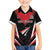 Custom Trinidad And Tobago Cricket Family Matching Off The Shoulder Long Sleeve Dress and Hawaiian Shirt Go Red Force