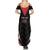 Custom Trinidad And Tobago Cricket Family Matching Summer Maxi Dress and Hawaiian Shirt Go Red Force