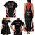 Custom Trinidad And Tobago Cricket Family Matching Tank Maxi Dress and Hawaiian Shirt Go Red Force