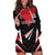 Custom Trinidad And Tobago Cricket Hoodie Dress Go Red Force