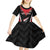 Custom Trinidad And Tobago Cricket Kid Short Sleeve Dress Go Red Force