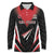 Custom Trinidad And Tobago Cricket Long Sleeve Polo Shirt Go Red Force