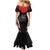 Custom Trinidad And Tobago Cricket Mermaid Dress Go Red Force