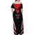 Custom Trinidad And Tobago Cricket Off Shoulder Maxi Dress Go Red Force