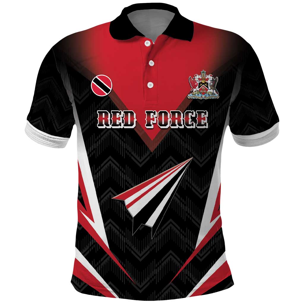 Custom Trinidad And Tobago Cricket Polo Shirt Go Red Force