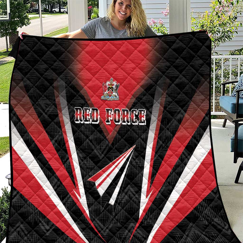 Trinidad And Tobago Cricket Quilt Go Red Force