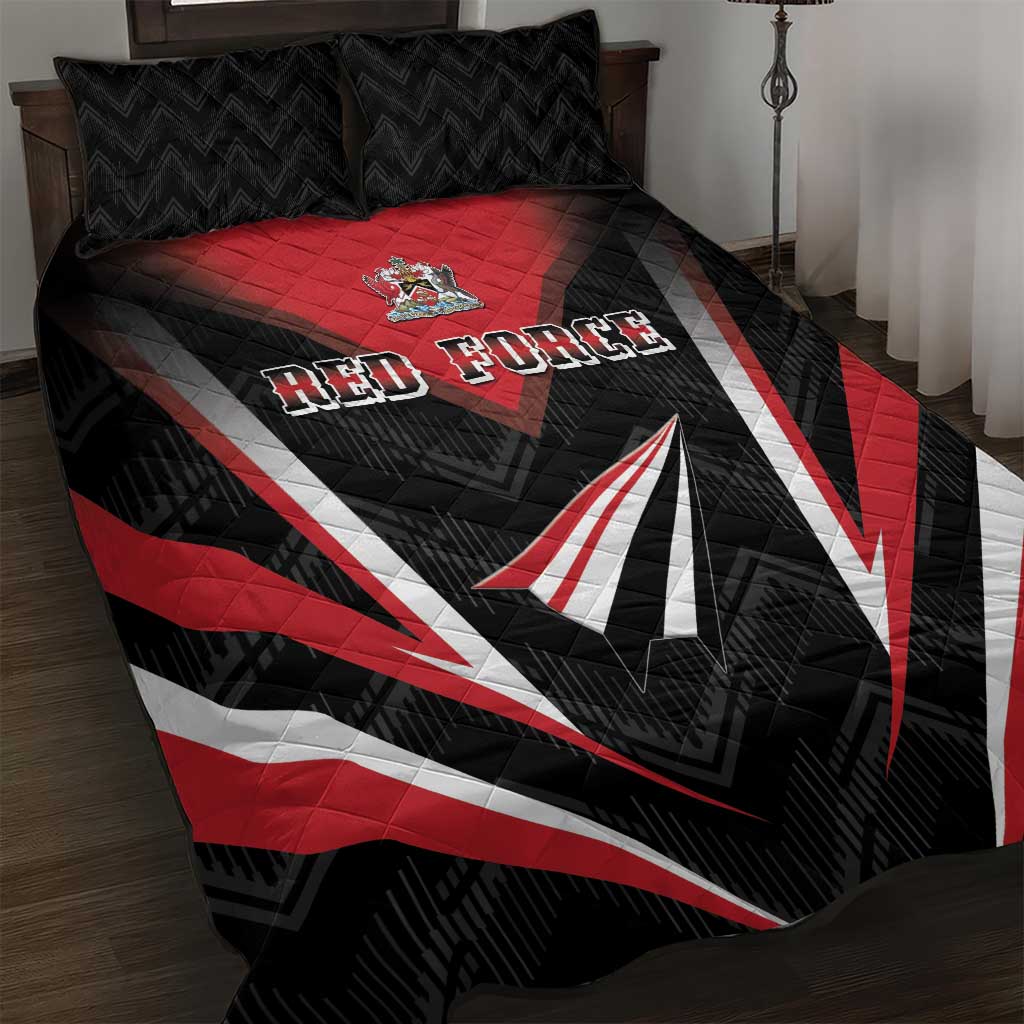 Trinidad And Tobago Cricket Quilt Bed Set Go Red Force