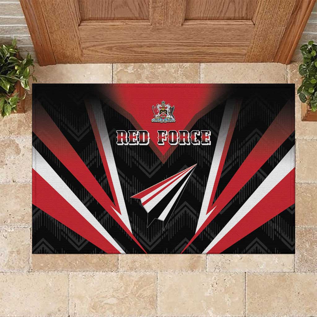 Trinidad And Tobago Cricket Rubber Doormat Go Red Force