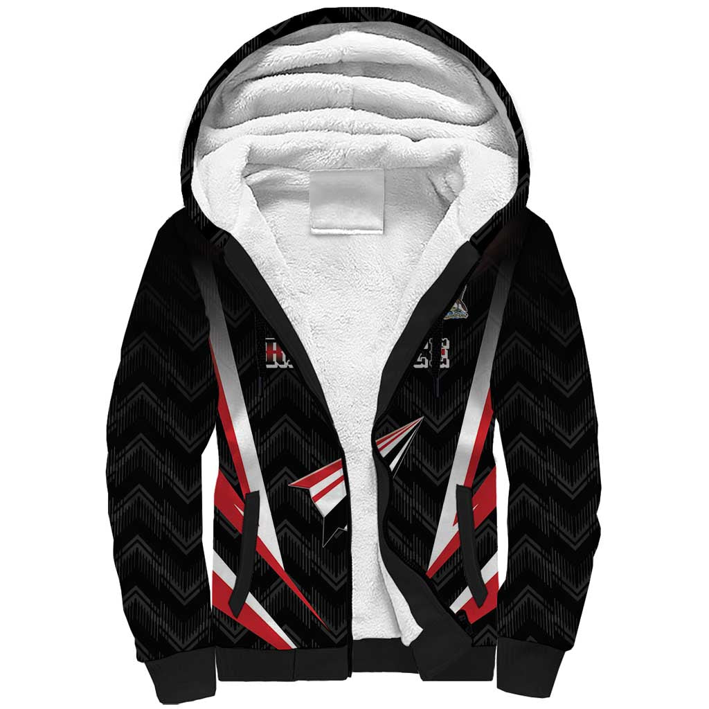 Custom Trinidad And Tobago Cricket Sherpa Hoodie Go Red Force